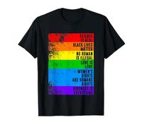 Distressed Science Is Real Black Lives Matter Pride T Shirt T-Shirt