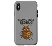 Distressed Second Best Bed Bug Will Shakespeare Humorous Case for iPhone X/XS