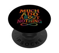 Distressed Shakespeare Title Much Ado About Nothing Mime PopSockets Adhesive PopGrip