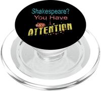 Distressed Shakespeare You Have My Attention Humorous Slogan PopSockets PopGrip for MagSafe