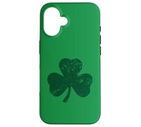 Distressed Shamrock Irish Pride Ireland Heritage Lucky Clove Case for iPhone 16