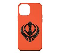 Distressed Sikh Khanda Symbol Punjabi Pride Case for iPhone 12 mini
