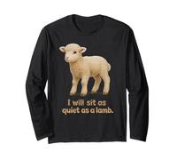 Distressed Sit Quiet Lamb King John Arthur Shakespeare Quote Long Sleeve T-Shirt
