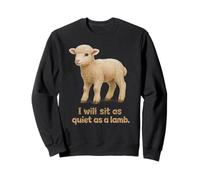 Distressed Sit Quiet Lamb King John Arthur Shakespeare Quote Sweatshirt