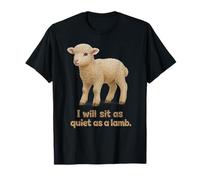 Distressed Sit Quiet Lamb King John Arthur Shakespeare Quote T-Shirt