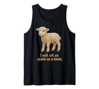 Distressed Sit Quiet Lamb King John Arthur Shakespeare Quote Tank Top