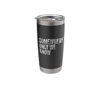 Distressed Somewhere Only We Know Graphic Stainless Steel Insulated Tumbler