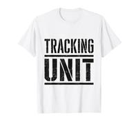 Distressed Tracking Unit Tactical Typography T-Shirt
