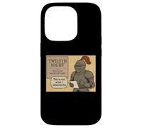 Distressed Twelfth Night Knight Shakespeare Comedy Play Meme Case for iPhone 14 Pro