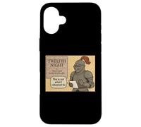 Distressed Twelfth Night Knight Shakespeare Comedy Play Meme Case for iPhone 16 Plus