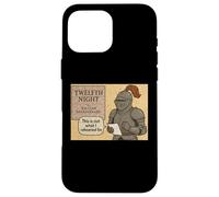 Distressed Twelfth Night Knight Shakespeare Comedy Play Meme Case for iPhone 16 Pro Max