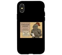 Distressed Twelfth Night Knight Shakespeare Comedy Play Meme Case for iPhone X/XS
