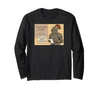 Distressed Twelfth Night Knight Shakespeare Comedy Play Meme Long Sleeve T-Shirt