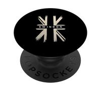 Distressed Union Jack Flag Design Swindon UK Flag Swindon PopSockets Adhesive PopGrip