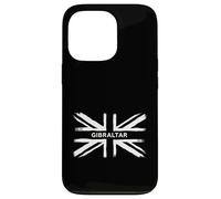 Distressed Union Jack Flag Design UK Flag Gibraltar Case for iPhone 13 Pro