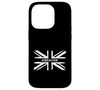 Distressed Union Jack Flag Design UK Flag Gibraltar Case for iPhone 14 Pro