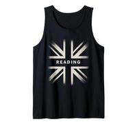 Distressed Union Jack Flag Reading Design UK Flag Reading Tank Top