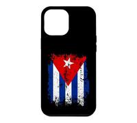 Distressed Vertical Cuban Flag Graphic in Gritty Retro Style Case for iPhone 12 Pro Max