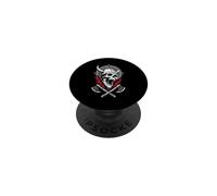 Distressed Viking Skull Crossed Axes Celtic Norse Mythology PopSockets Adhesive PopGrip