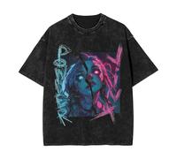 Distressed Vintage Jinx Tee | Arcane TV Series Unisex Shirt, Gaming & Fan Merch Gift Idea (Black 14,M)