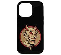 Distressed Vintage Smiling Devil Case for iPhone 13 Pro