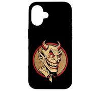 Distressed Vintage Smiling Devil Case for iPhone 16