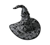 Distressed Wide Brim Costume Hat with Holes & Torn Edges for Halloween