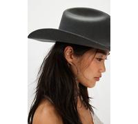 Distressed Wool Cowboy Hat by Mossant at Free People in Black - female