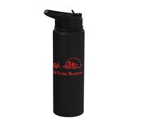 Distressed Yeah I'm Fine, Drowning Skull, Everything's Fine Stainless Steel Insulated Water Bottle