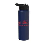 Distressed Yeah I'm Fine, Drowning Skull, Everything's Fine Stainless Steel Insulated Water Bottle