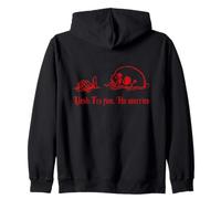 Distressed Yeah I'm Fine, Drowning Skull, Everything's Fine Zip Hoodie