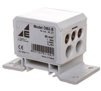 Distribution block 2x4-50mm2/2x4-35mm2/3x2.5-25mm2 grey flat mounting and 48.23