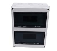 Distribution box,24 Way Distribution Box, IP65 Waterproof Plastic Junction Case with Transparent Cover for MCB, Electric Box, Junction Protection Box