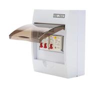 Distribution box,Consumer Unit, Garage Consumer Unit 1pc Distribution Box 6Amp 16Amp 20Amp 32AmpMCB Power Distribution Box For 40Amp 30mA RCD+6A 16A MCB Consumer Unit Distribution