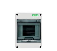 Distribution box,Consumer Unit, Garage Consumer Unit IP65 Waterproof Fuse Switch Box 2 MCB's Fuse Box 40A 30mA RCD Dustproof Horizontal Row Mini Consumer Unit Plastic(5 Way)