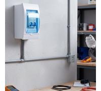 Distribution Box for Indoor Use with Transparent Cover Allowing Visual Circuit Breaker Status Check Without Opening (5)