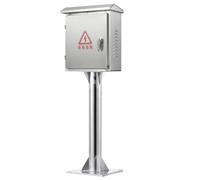 Distribution Box,Lockable Stainless Steel Weatherproof Electrical Enclosure Box For Outdoor/Indoor Use, Ideal For Electric Vehicle Charging, Durable Floor-Mounted Junctio,Height 100cm-30×20×40cm