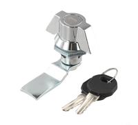 Distribution Box Switch Cabinet Cam Lock Mortise Cylinder for Industrial Metal Network Cabinet Filing Cabinet Security Hardware (Silver)
