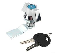 Distribution Box Switch Lock Cabinet with Cam Lock for Industrial Machinery and Equipment Providing Secure and Robust Storage (Silver)