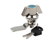 Distribution Box Switch Lock Cabinet with Integrated Cam Lock Providing Reliable Security for Industrial Machinery and Metal Network Cabinets (Brushed Silver)