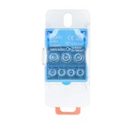 Distribution box,Terminal Block Junction Box, DIN Rail Mount Power Distribution Box 1000V with Transparent Cover, 1x16 Mm² Input for Industrial Control Cabinets