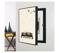 Distribution Cover Decoration Breaker Electrical Panel Fuse Switch Open to The Left Decorative Electric Meter Box Study and Living Room(E,55x45cm)