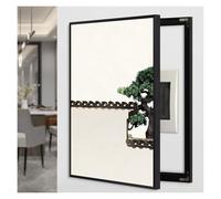 Distribution Cover Decoration Breaker Electrical Panel Fuse Switch Open to The Left Decorative Electric Meter Box Study and Living Room(D,60x50cm)