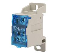Distribution Terminal Block, UKK-125A Din Rail Electric Wire Connector Universal Power Junction Box, Terminal Block Distribution Box with Protective Cover