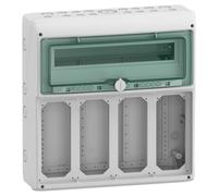 Distributor 1x18 surface mounted IP65 for Mureva sockets 13188