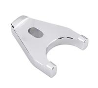 Distributor Clamp, Chrome Billet Aluminum Distributor Clamp Hold Down for Chevy SBC SB BB HEI Electronic