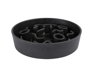 District 70 BAMBOO Bowl for Slow Feeding 13.5 cm Dark Grey for Cats