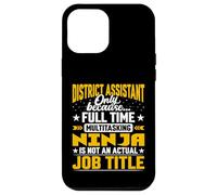 District Assistant Job Title - Funny District Secretary Case for iPhone 12 Pro Max