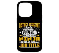 District Assistant Job Title - Funny District Secretary Case for iPhone 14 Pro