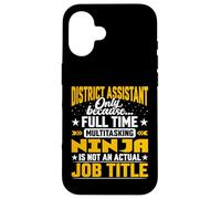 District Assistant Job Title - Funny District Secretary Case for iPhone 16